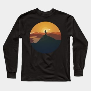 Orange Explorer Long Sleeve T-Shirt